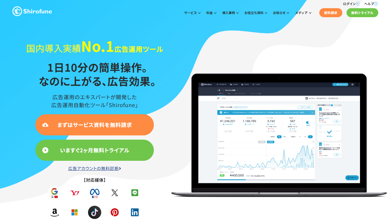 広告レポート自動化ツール